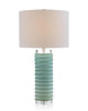 Scalloped Jade Table Lamp - John-Richard