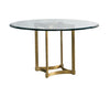 Stella 60" Round Dining Table w/Glass Top -Modern Living by  Lillian August