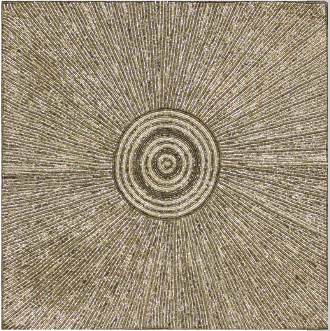 Sunburst Fully Embroidered Pillow - Sabira Collection