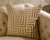 Sand Velvet/Creme Bullion Embroidered Pillow - Callisto Home