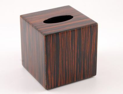 Cube Tissue Cover Macassar Ebony - Pacific Connections