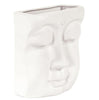 Abstract Buddha Face in Eggshell White Wall Vase - Howard Elliott