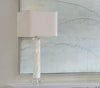 White Calcite and Quartz Table Lamp - John-Richard