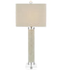 White Calcite and Quartz Table Lamp - John-Richard
