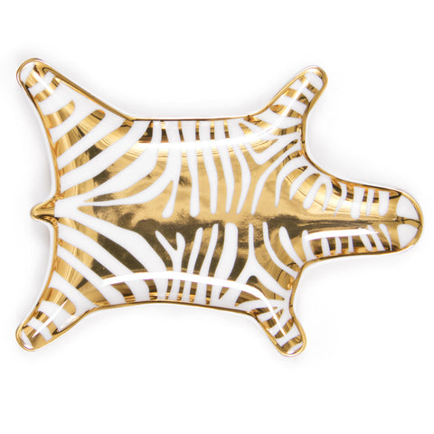 Metallic Zebra Dish Gold - Jonathan Adler