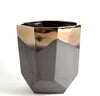 Faceted Banded Bronze Containers - Global Views