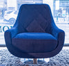 Baci Swivel Chair Harlequin Indigo - Lazar