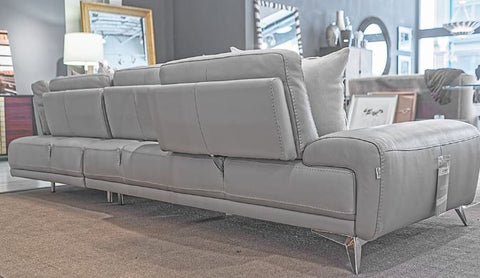 i764 Leather Sectional, Left Facing - Incanto