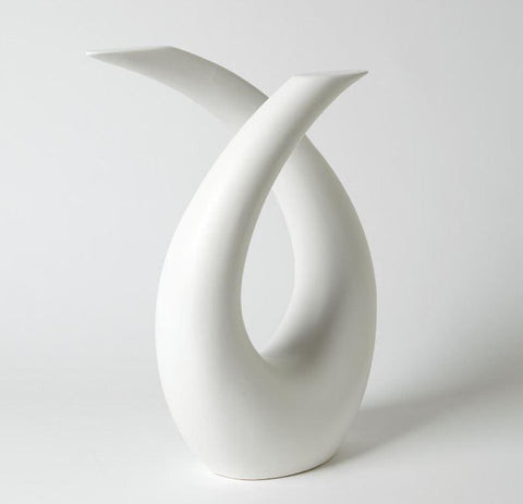 Loop Sculpture, Matte White - Global Views