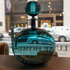 Low Round Petite Decanter, Steel Blue - Joe Cariati