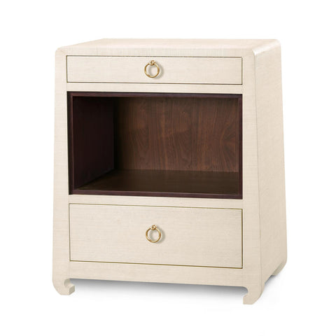 Ming Two Drawer Side Table, Natural - Bungalow 5