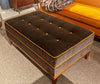 Isabella Ottoman Brown & Orange - James by Jimmy Delaurentis