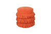 Rita Round Pouf, Orange - V Rugs & Home