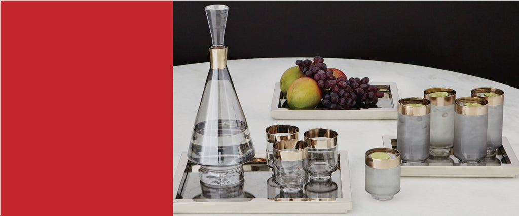 ACCESSORIZE YOUR BAR  Ice Buckets, Decanters,  Coasters, Glasses, & More