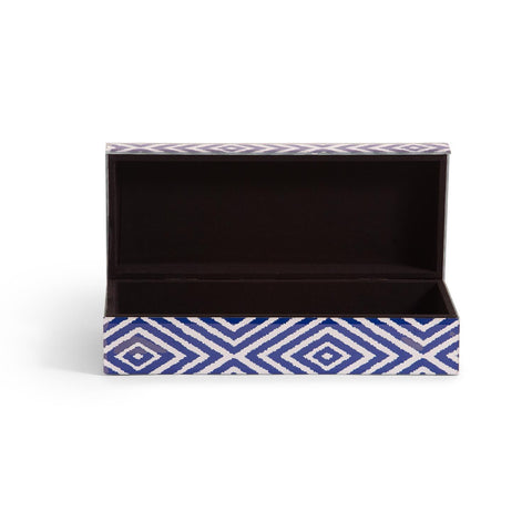 Blue Diamond Hinged Box - Two's Company