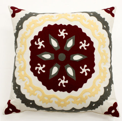 Modern Suzani Pillow - Sabira Collection