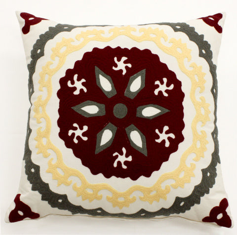 Modern Suzani Pillow - Sabira Collection