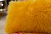 Long Wool Yellow Pillow 11" x 22" - Auskin