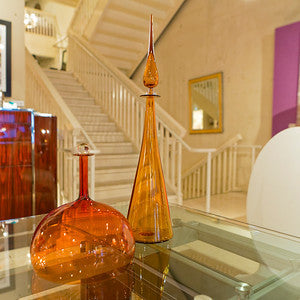 Straight Cone Petite Decanter, Amber - Joe Cariati