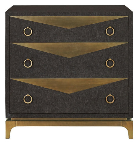 Cadena Three Drawer Chest - Currey & Company