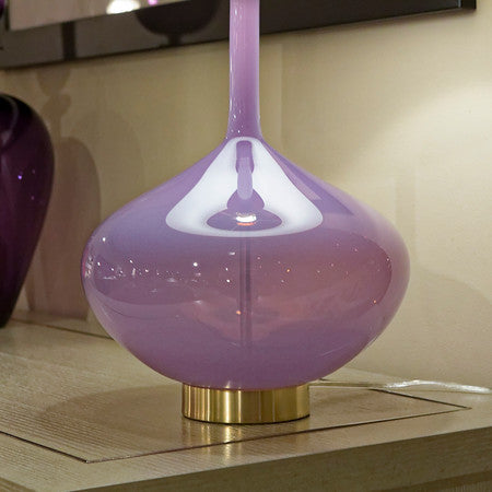 Eden Table Lamp Lavender/Brass - Joe Cariati