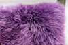 Long Wool Loganberry Pillow 11" x 22" - Auskin