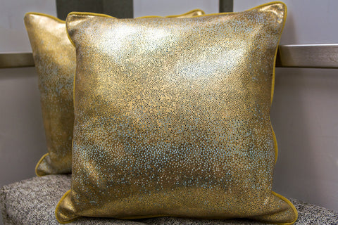 Stingray Pillow, Gold Manta - V Rugs & Home
