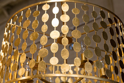 Layla 6 Light Antique Gold Chandelier - Crystorama