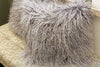 Tibetan Lamb Pillow Dove 16" x 16"- Auskin