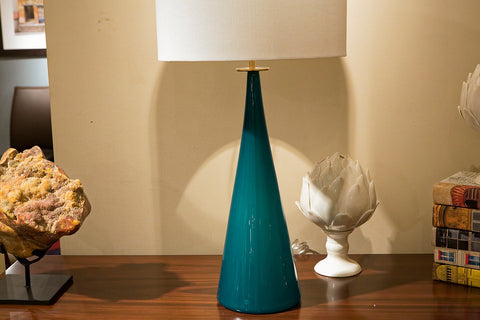 Rodia Table Lamp Azure/Brass - Joe Cariati