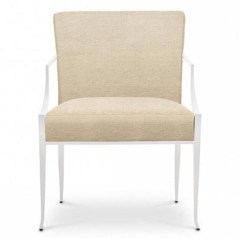 Richard Mishaan Berkley Chair with White Powder Coating - Bolier & Co.
