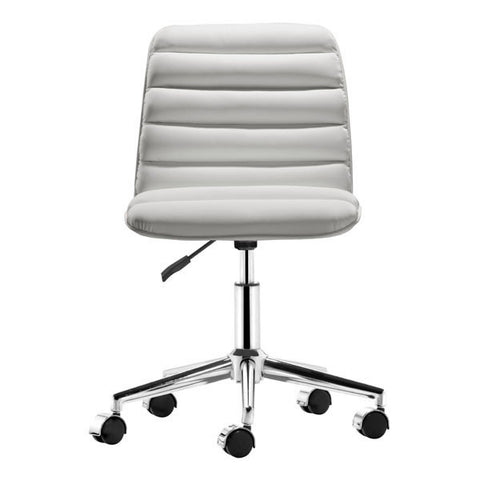 Admire Office White Chair - Zuo Modern