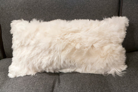 Alpaca Pillow 11" x 22", Ivory - Auskin