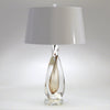 Amber Twisted Art Glass Lamp - Studio A