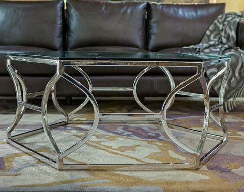 Argent Metal Cocktail Table - Bernhardt Interiors