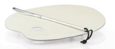 Artist Palette Cheese Serving Set Oyster - Nima Oberoi-Lunares