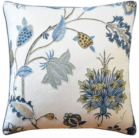 Bakers Idienne Pillow - Ryan Studio in Soft Blue
