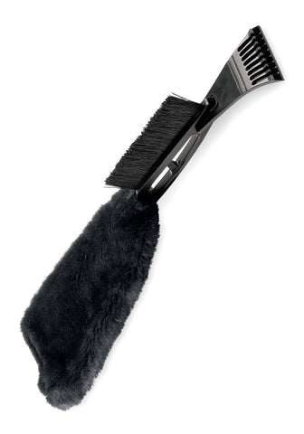 Black Fox Fur Ice Scraper - Fabulous Furs