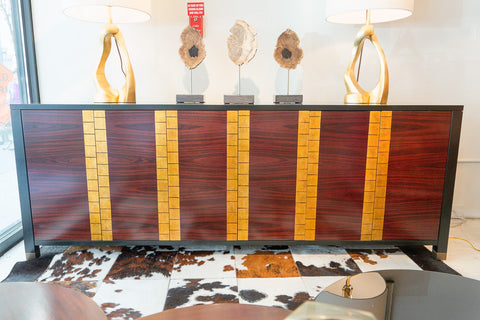 Occasionals Black Lacquer Cabinet Gold - Bolier & Co.