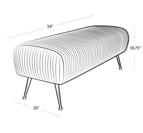 Beretta Leather Bench - Regina Andrew