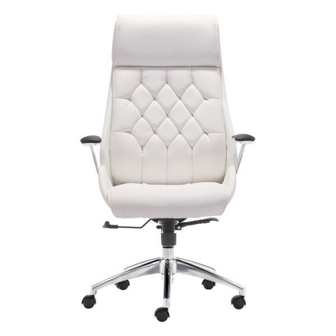 Boutique Office Chair White - Zuo Modern