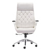 Boutique Office Chair White - Zuo Modern