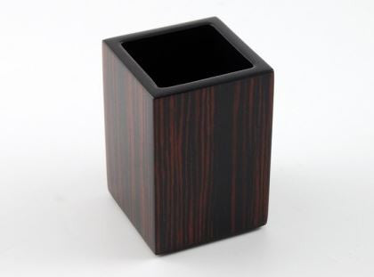 Brush Holder Macassar Ebony - Pacific Connections