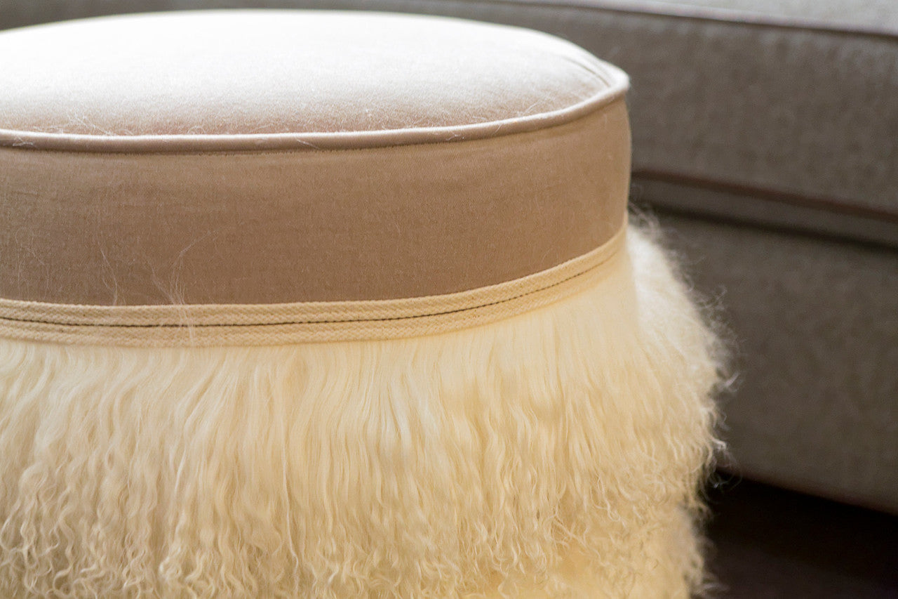 Cecil Ottoman Silver V Rugs & Home Luxe Home Philadelphia