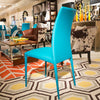 Charm Eco Leather Chair in Turquoise - Tonin Casa