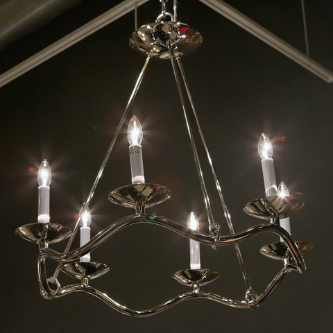 Choros Polished Nickel Chandelier - Visual Comfort