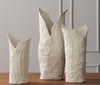 Crocodile Vase, Matte White - Global Views