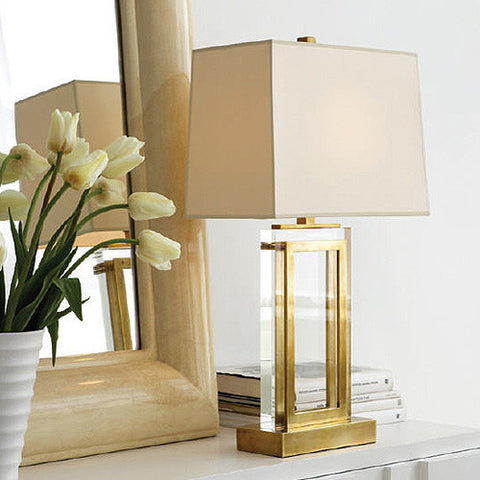 Crystal Panel Table Lamp - Visual Comfort