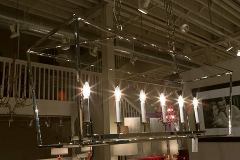 Darlana Linear Nickel Pendant - Visual Comfort
