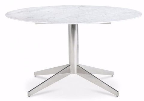 Domicile Round Carrara Dining Table - Bolier & Co.